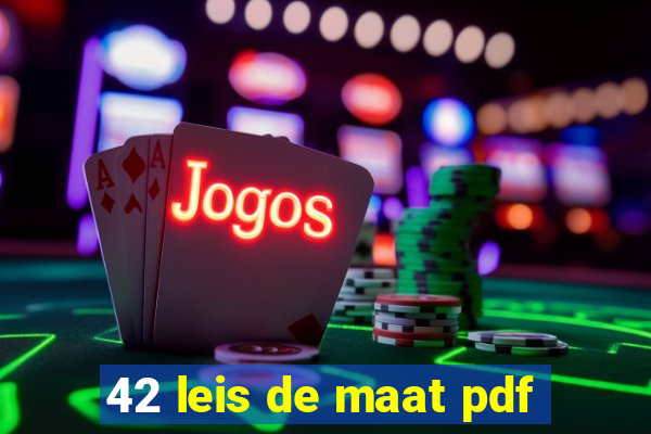 42 leis de maat pdf